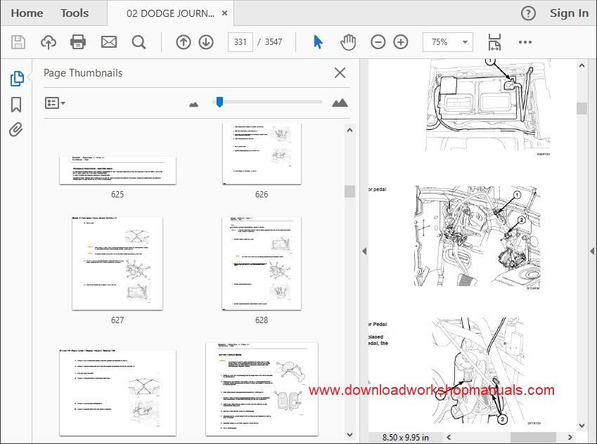 Dodge Journey Workshop Manual
